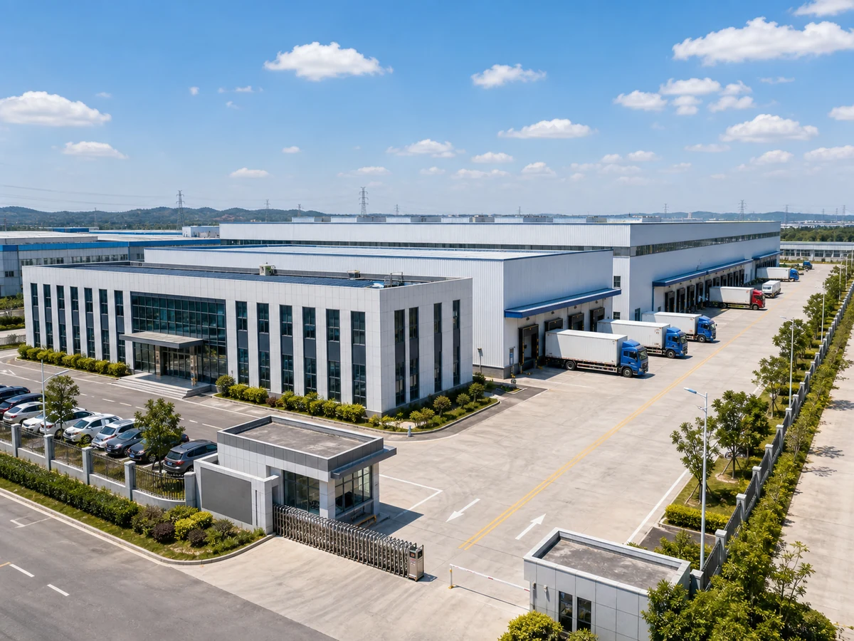 Modern flexible packaging factory campus and logistics yard